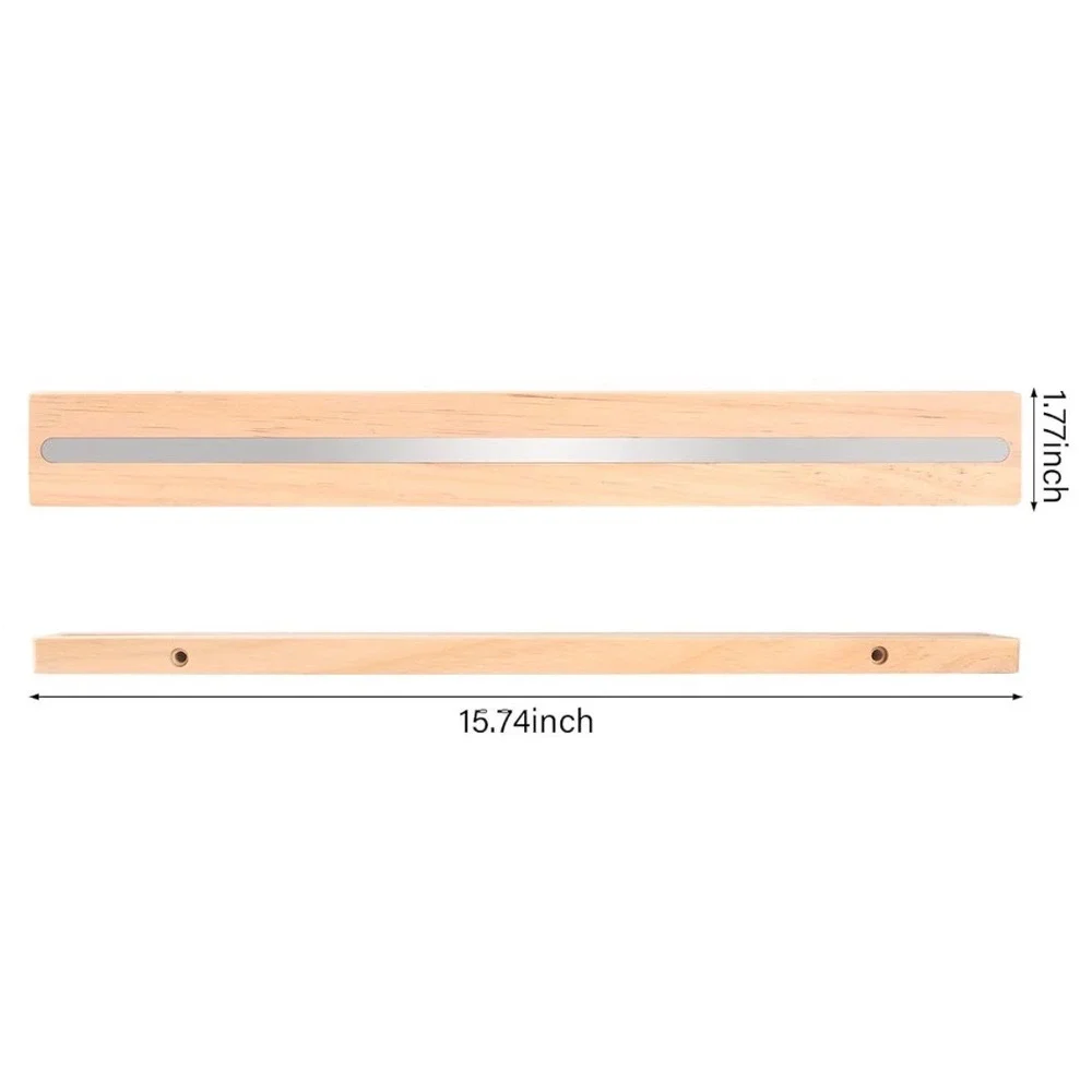 Wooden Magnetic Organizer Shelf for Tonies Figures and Books Natural Wood 15.7in